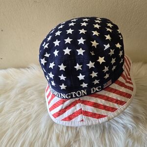 Washington DC Patriotic Bucket Hat with Stars and Stripes